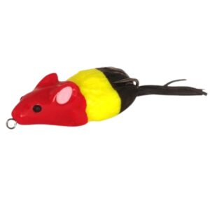Isca Artificial Ratinho Turbo Turbo Iscas cor preto amarelo e vermelho – 5,5cm 13g