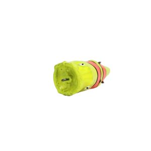Isca Artificial Zara Popper Pro Line cor amarelo com laranja detalhes frontal – 9cm 14g